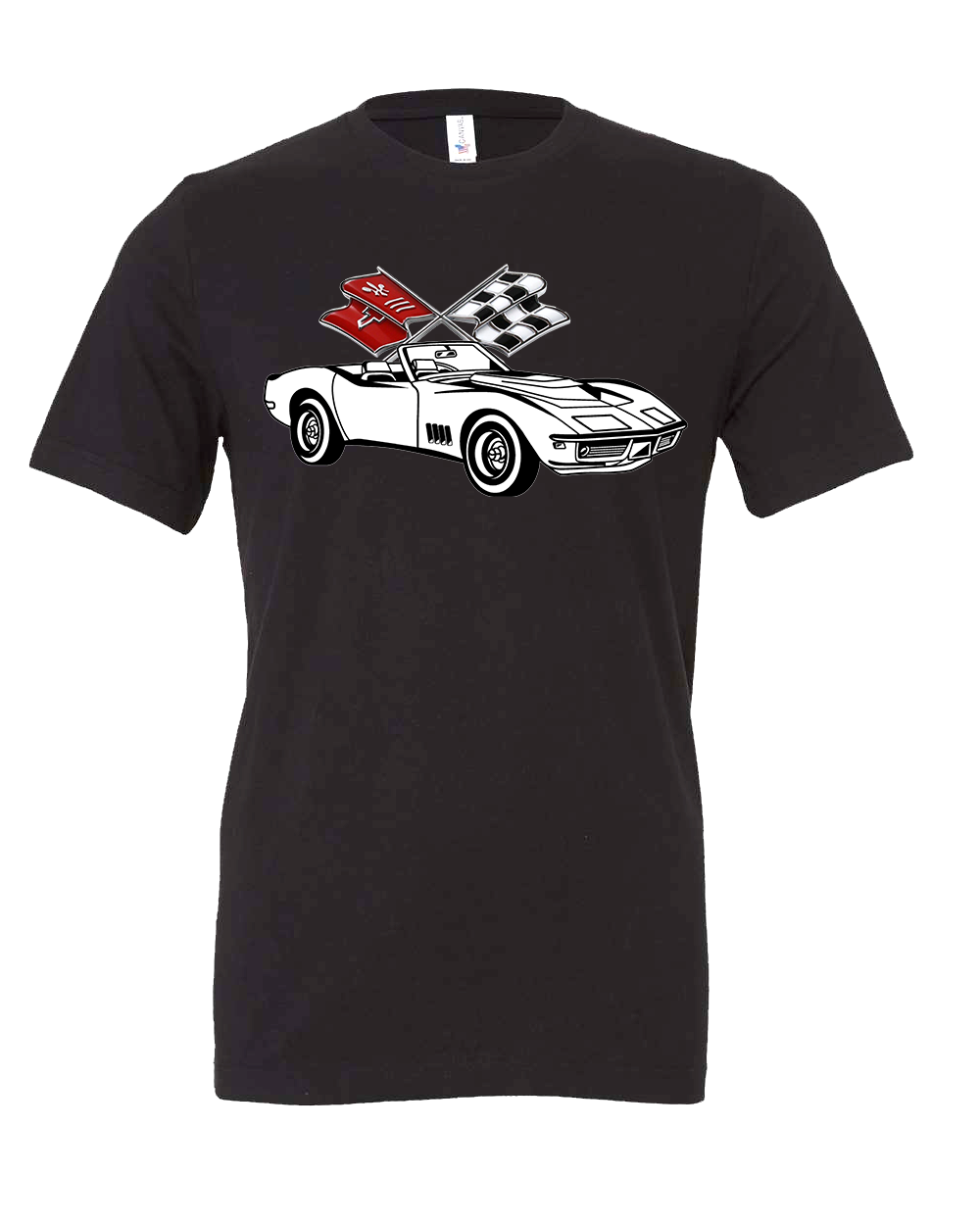 The C3 Chevrolet Cross Flags Corvette T-Shirt