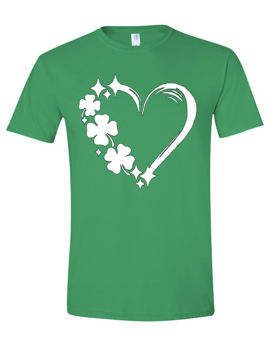 Hearts  Clover Lucky, Luck of the Irish T-shirt